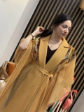 Taş İşlemeli File Abaya (Camel)