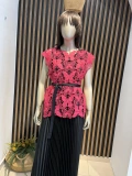 Butterfly Keçebek Dantel Detaylı Piliseli Elbise