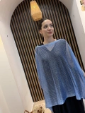 Luna Işıltılı Püsküllü Şal Pelerin
