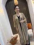 Işıltılı File Örgü Uzun Kimono