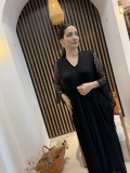 Işıltılı File Örgü Uzun Kimono