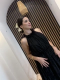 Livia Dantel Detaylı Uzun Elbise