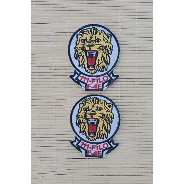 111 filo f 4e yazili aslan logolu fermateks dokuma nakis islemeli arma pec patc