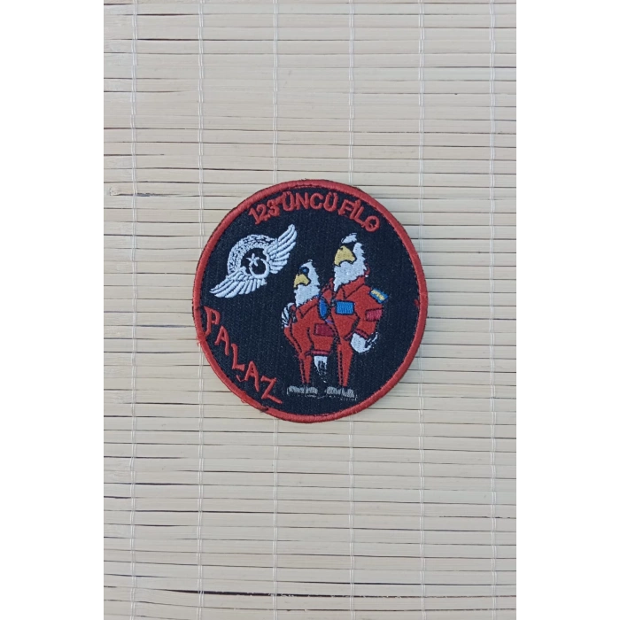 123.cu filo palaz siyah zemin nakis islemeli arma patch pec