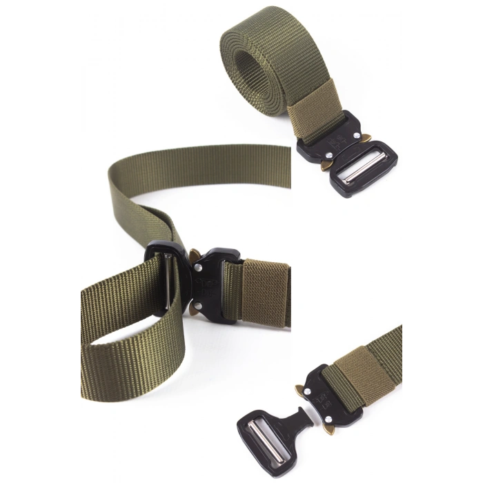 125 cm kobra model haki renkli orjinal 5.11 tactical plastik tokali kaliteli taktik kemer palaska