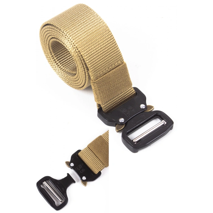 125 cm kobra model kum beji renkli orjinal 5.11 tactical metal tokali kaliteli taktik kemer palaska