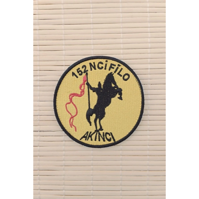 152 nci filo akinci yazili nakis islemeli arma patch pec