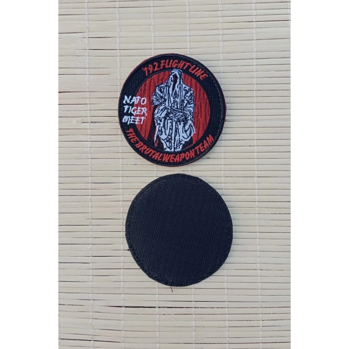 192. flight line nato tiger meet the brutal weaponteam nakis islemeli arma patch pec