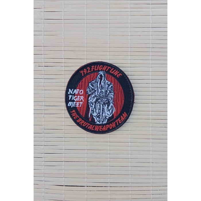 192. flight line nato tiger meet the brutal weaponteam nakis islemeli arma patch pec