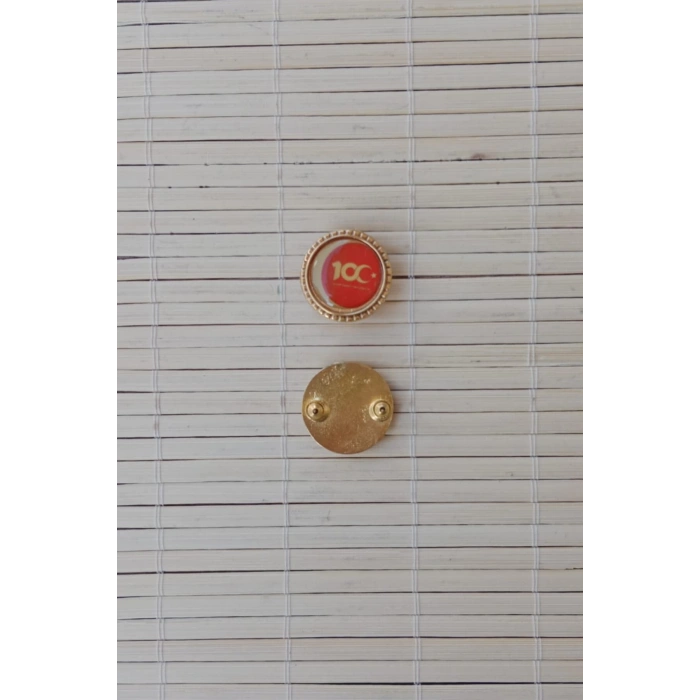 2 adet 100. yil rozeti Sarrafiyeli Taki ceket yaka ignesi yaka rozeti