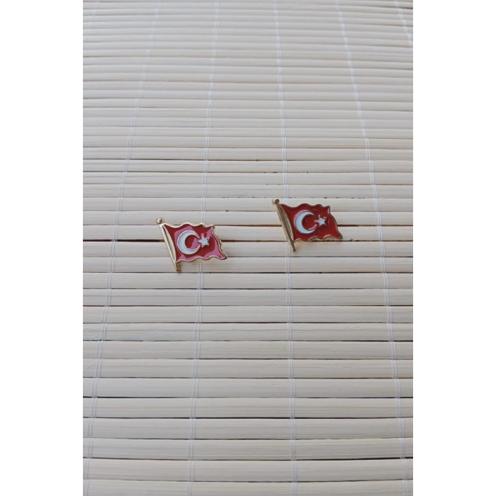2 Adet Dalgalanan Bayraklar Sarrafiyeli Taki ceket yaka ignesi yaka rozeti