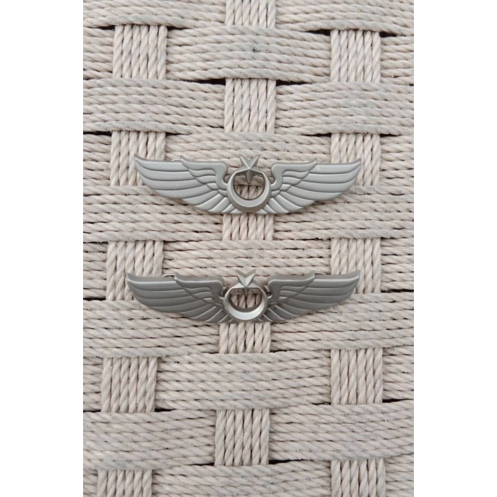 2 Adet hava kuvvetleri hava pilot kaliteli buyuk metal gogus brovesi