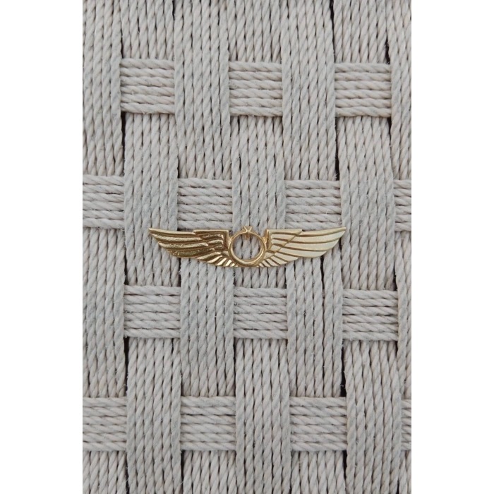 2 Adet Hava Kuvvetleri Sari renkli hava pilot metal gogus brovesi