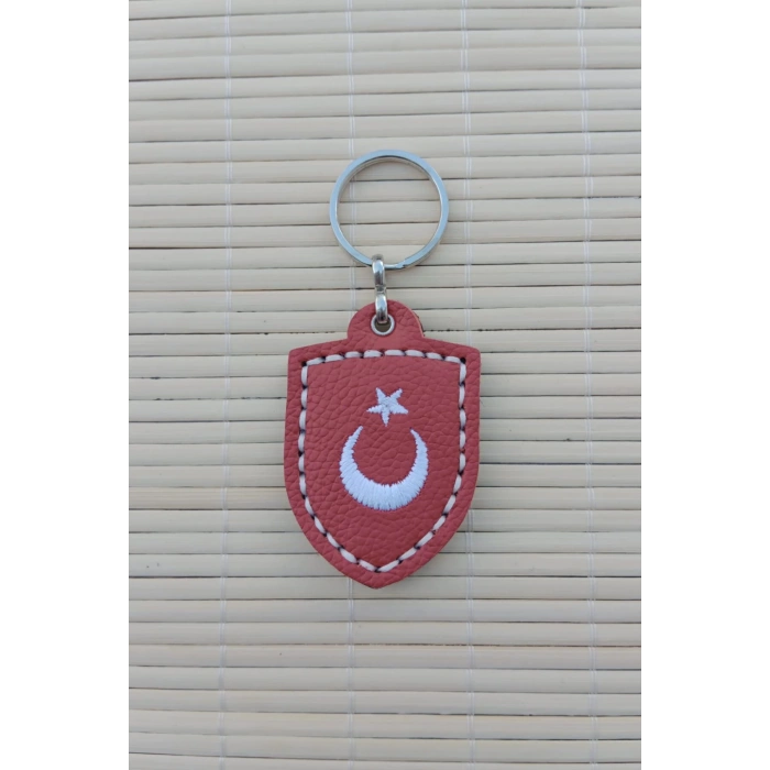 2 Adet Siyah Renkli ozel uretim 152. Filo Ayyildiz Hakiki Deri Hediyelik Anahtarlik