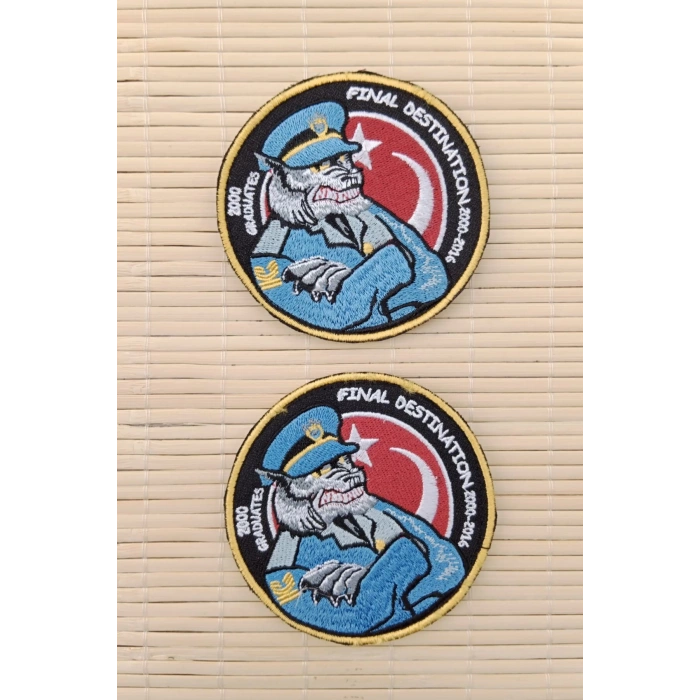 2000 graduates final destination 2000 2016 yazili nakis islemeli arma patch pec