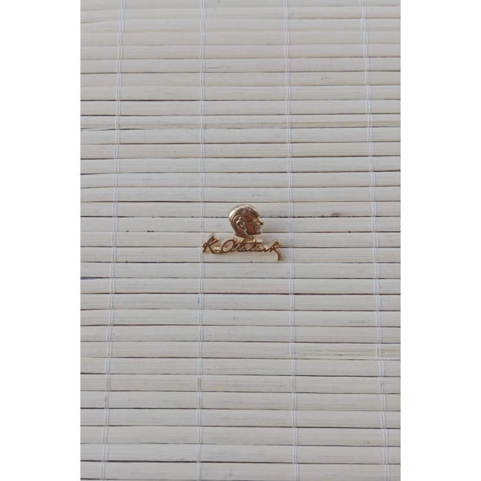 3 Adet 100.yil Siyah ve sari renkli Ataturk siluetli imzali Sarrafiyeli taki ceket yaka ignesi yaka rozeti