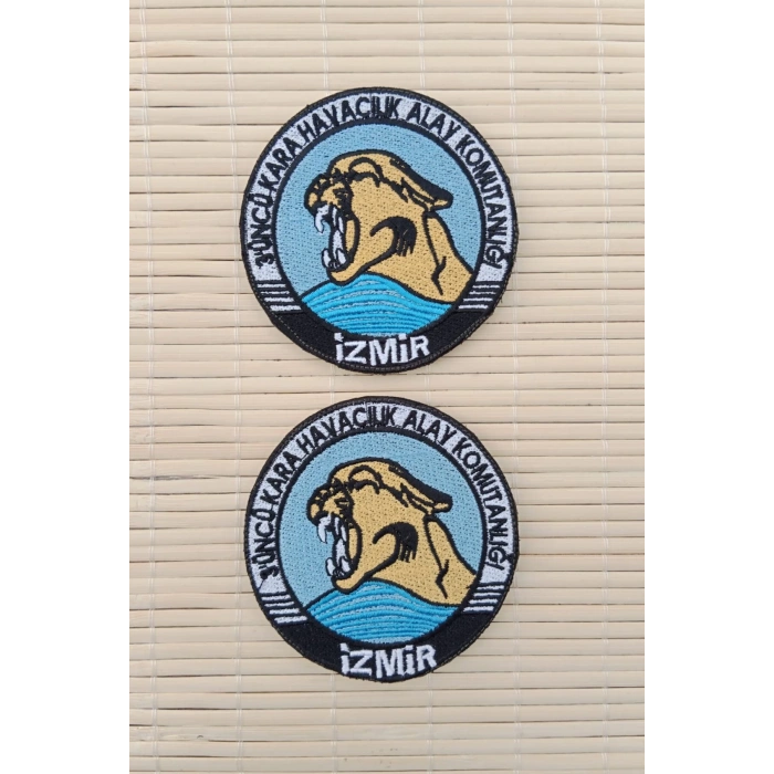 3 uncu kara havacilik alay komutanligi izmir yazili nakis islemeli arma patch pec
