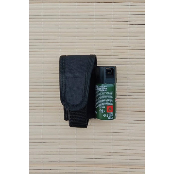 40 ml nato biber gazi siyah renkli impertex biber gazi kilifi bayan koruma aparati