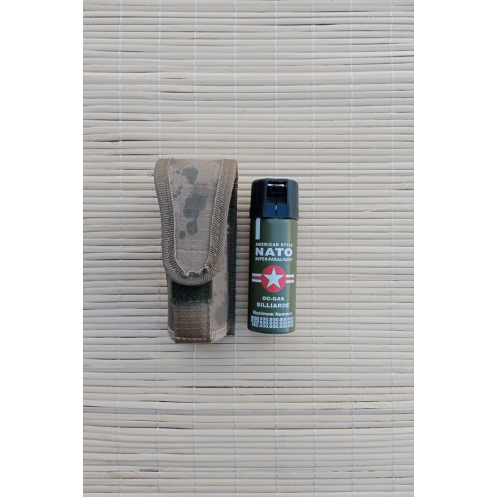 50 ml nato biber gazi kamuflaj renkli impertex biber gazi kilifi