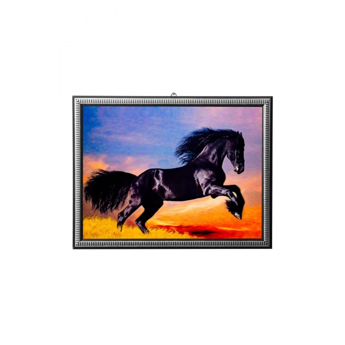 5d recine elmas boyama 180° hareketli saha kalkan at cerceveli tablo resim