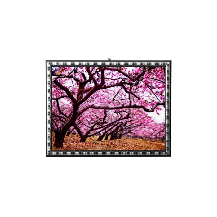 5d recine elmas boyama 180° hareketli sonbahar temali agacli cerceveli tablo resim