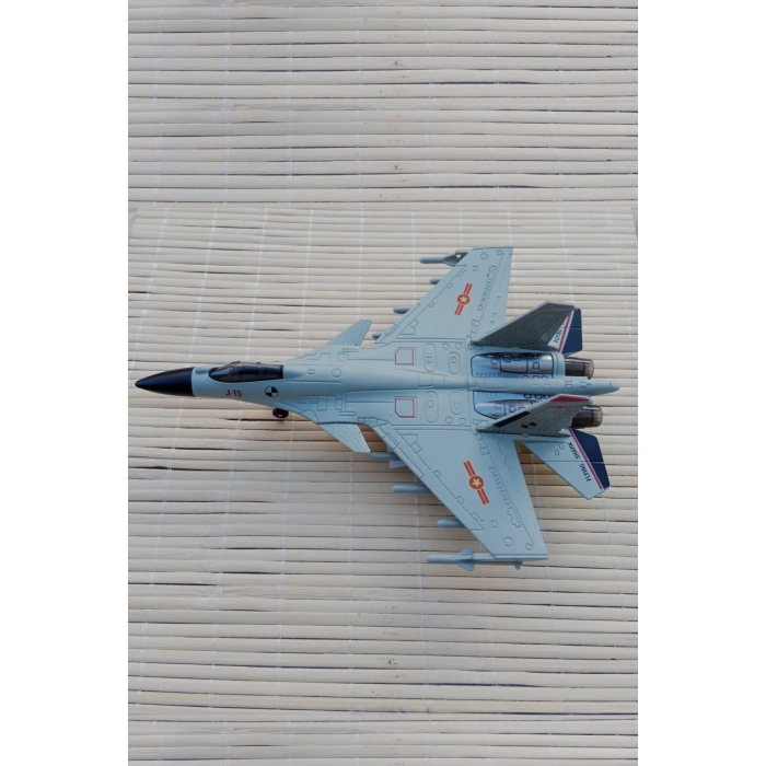 J 15 Flaying Shark Cek Birak Gri renkli Askeri Savas Ucagi Modeli Maket Ucak