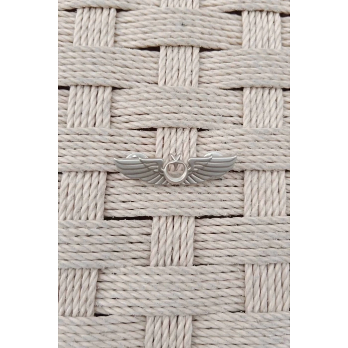 Hava Kuvvetleri Sari ve Beyaz Renkli Hava Pilot Kucuk Metal Gogus Brovesi