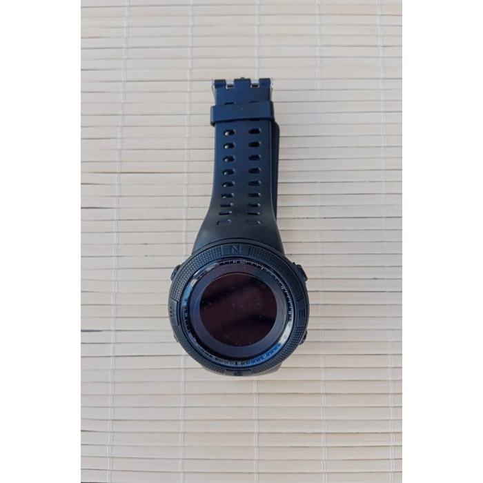 Acemi Bedelli Askerler icin Takvimli Alarmli Kronometreli Yumusak Klasik Siyah Kol Saati