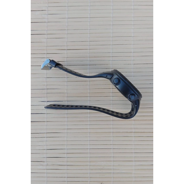 Acemi Bedelli Askerler icin Takvimli Alarmli Kronometreli Yumusak Klasik Siyah Kol Saati