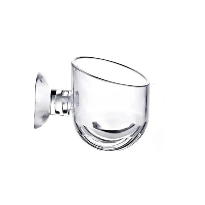 Akvaryum Dekorasyon Bitki Yetistirme ve Yemleme icin Mini Vantuzlu Akrilik Saksi