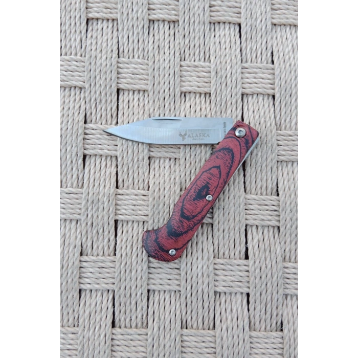 Alaska SDR-080 Paslanmaz Karbon Celik Govdeli D2 Kamp Caki Bicak