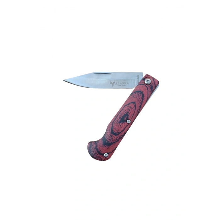 Alaska SDR-080 Paslanmaz Karbon Celik Govdeli D2 Kamp Caki Bicak