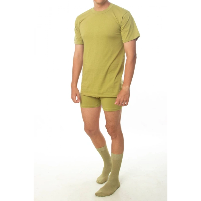 Amasya 15. Piyade Egitim Tugay Komutanligi Bedelli Acemi Askerlik Haki Fanila Likrali Boxer Corap