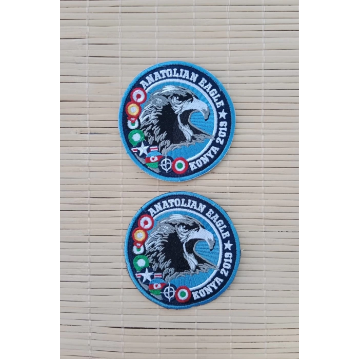 anatolian eagle konya 2009 kartal armali nakis islemeli arma pec patch