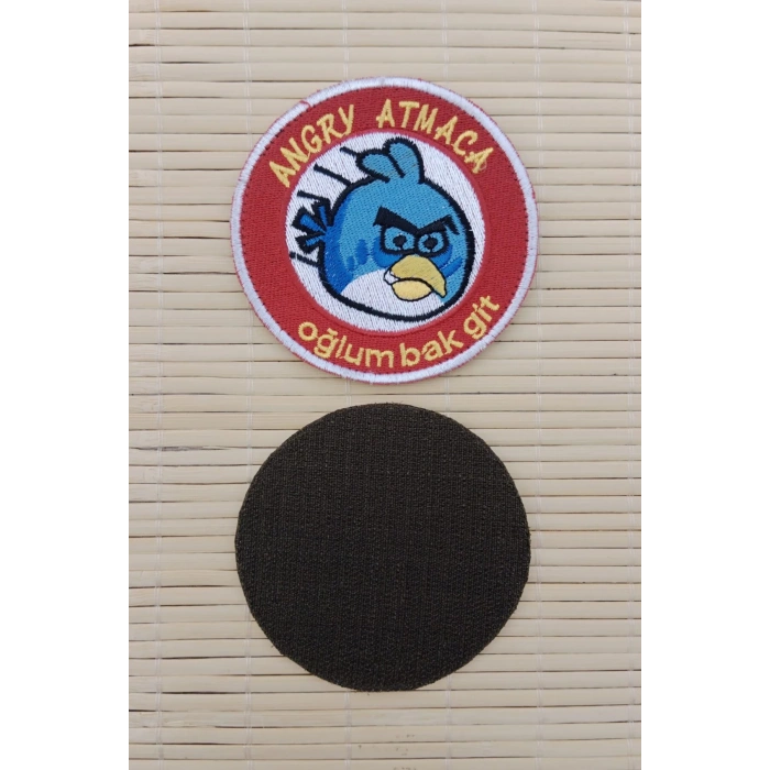 Angry Atmaca Oglum Bak Git Yazili Nakis islemeli Arma Pec Patch