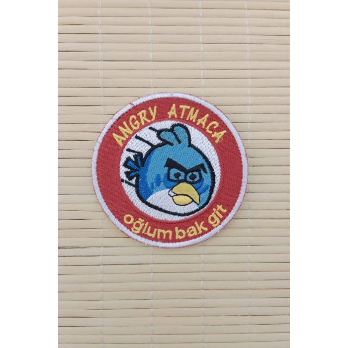 Angry Atmaca Oglum Bak Git Yazili Nakis islemeli Arma Pec Patch