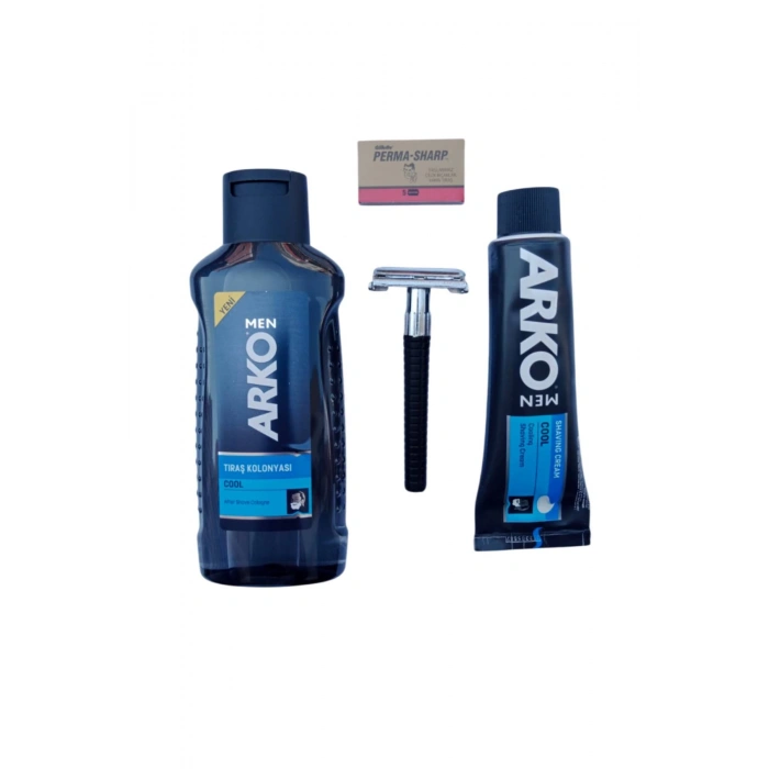 Arko Men Cool Tras Kolonyasi Arko Men Cool Tras Kremi Jel Orak Plastik Sapli Tras Makinasi Perma Sharp Jilet Tras Seti