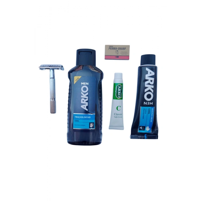 Arko Men Cool Tras Kolonyasi Arko Men Cool Tras Kremi Jel Tima 779 tras makinasi Perma Sharp Jilet Arko Nem Klasik cilt besleyici Yagli Krem 20 cc Tras Seti