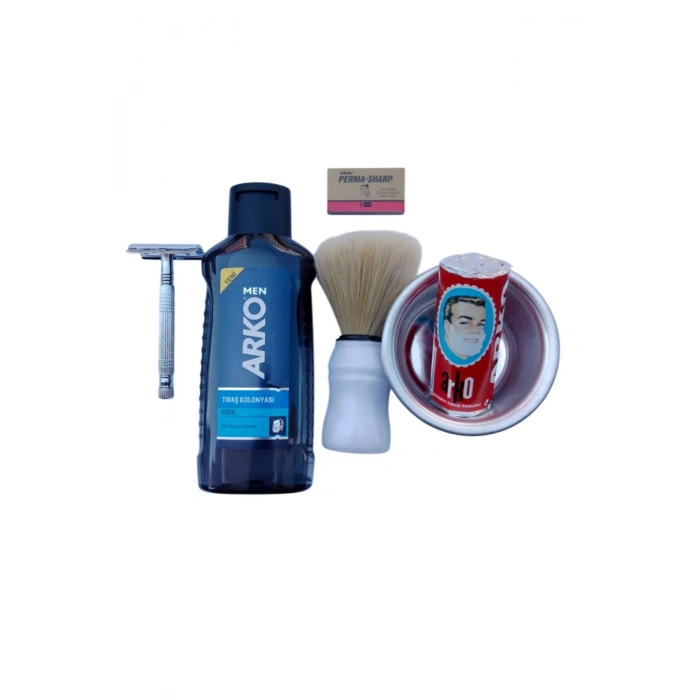 Arko Men Cool Tras Kolonyasi Tima 777 tras makinasi Perma Sharp Jilet Arko Berber Tras Sabunu Tras Fircasi Metal Tras Tasi Tras Seti