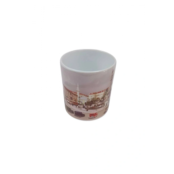 Ataturk Resimli izmir Saat Kulesi Logolu Ozel Tasarim Kupa Bardak