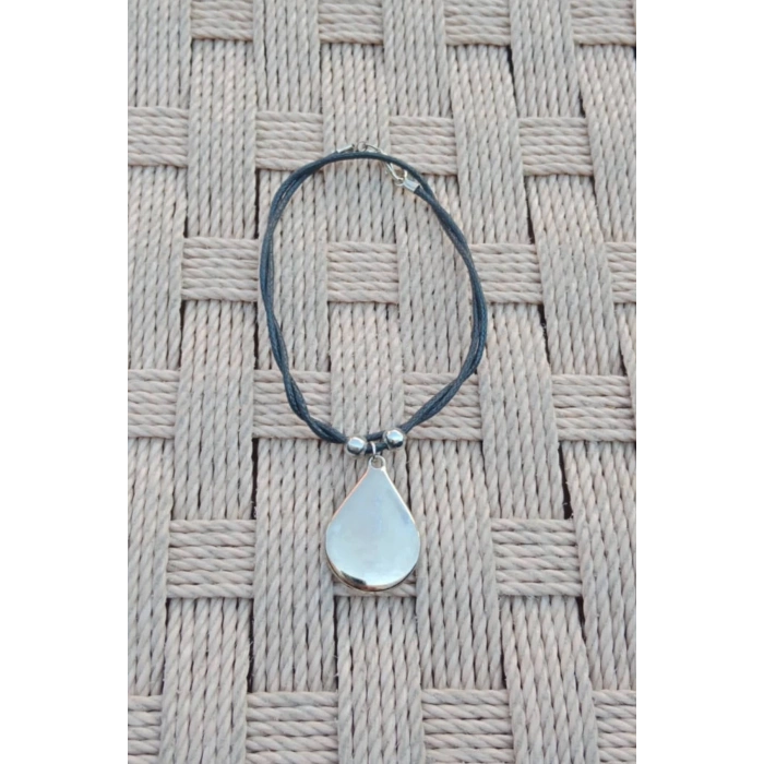 Ataturk Siluetli Kabartmali Sari Renkli Ozel Tasarim Paslanmaz Celik Kolye