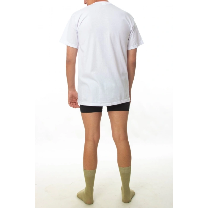 beyaz renkli hatay iskenderun deniz er egitim alayi acemi bedelli asker icin kisa kollu pamuklu asker fanilasi siyah likrali boxer haki mevsimlik bot corap