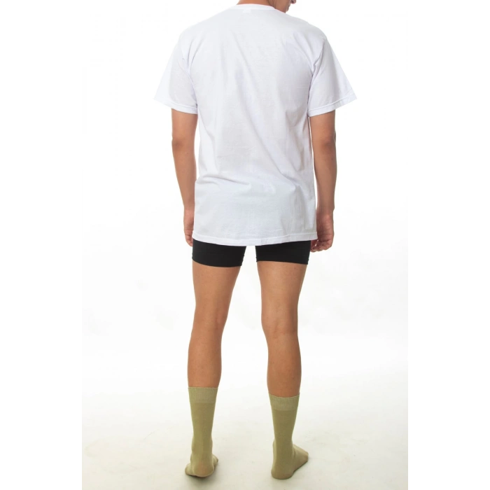 beyaz renkli hatay iskenderun deniz er egitim alayi acemi bedelli asker icin kisa kollu pamuklu asker fanilasi siyah likrali boxer haki mevsimlik bot corap