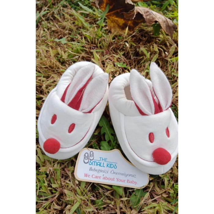 beyaz renkli ici pamuklu bilek kismi lastikli organik ortopedik cocuk bebek ilkadim patik kanvas sneaker casual ayakkabi