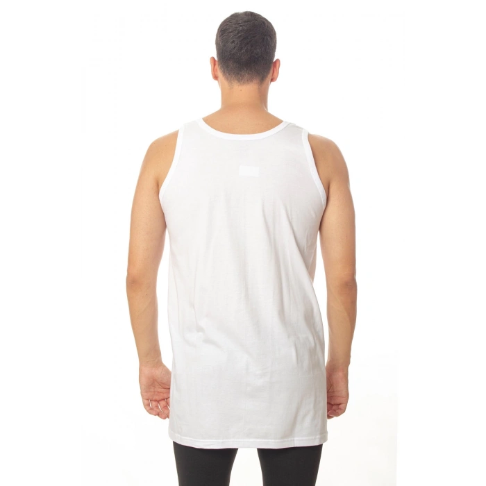 beyaz renkli kolsuz pamuklu atlet