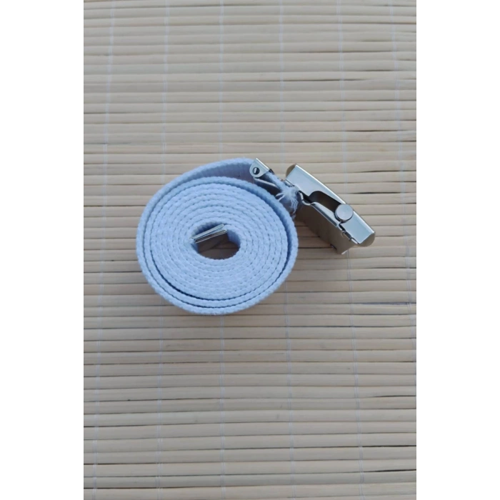 Beyaz Renkli Metal Beyaz Tokali Deniz Kuvvetleri isbasi Harici Dokuma Kaptan Kemer