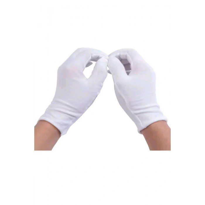 Beyaz Renkli Toren Merasim Bandocu Eldiveni
