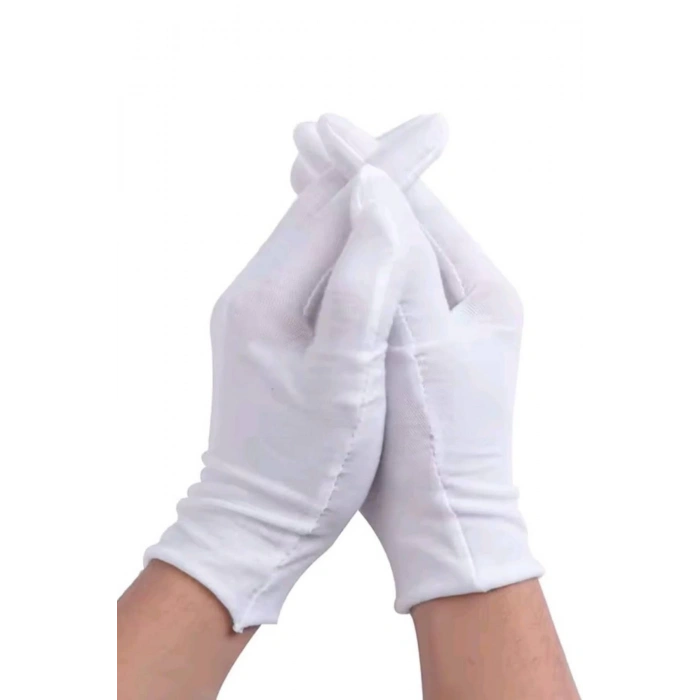 Beyaz Renkli Toren Merasim Bandocu Eldiveni