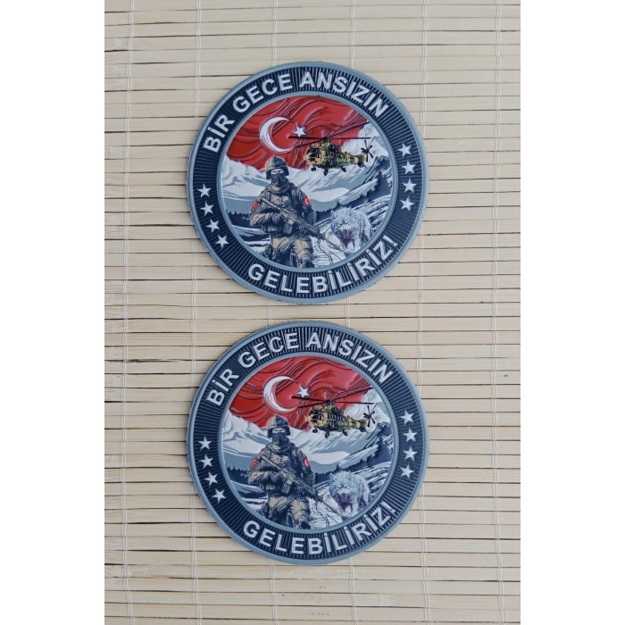 bir gece ansizin gelebiliriz 3d tpu termoplastik silikon kabartma nakis islemeli arma patch pec