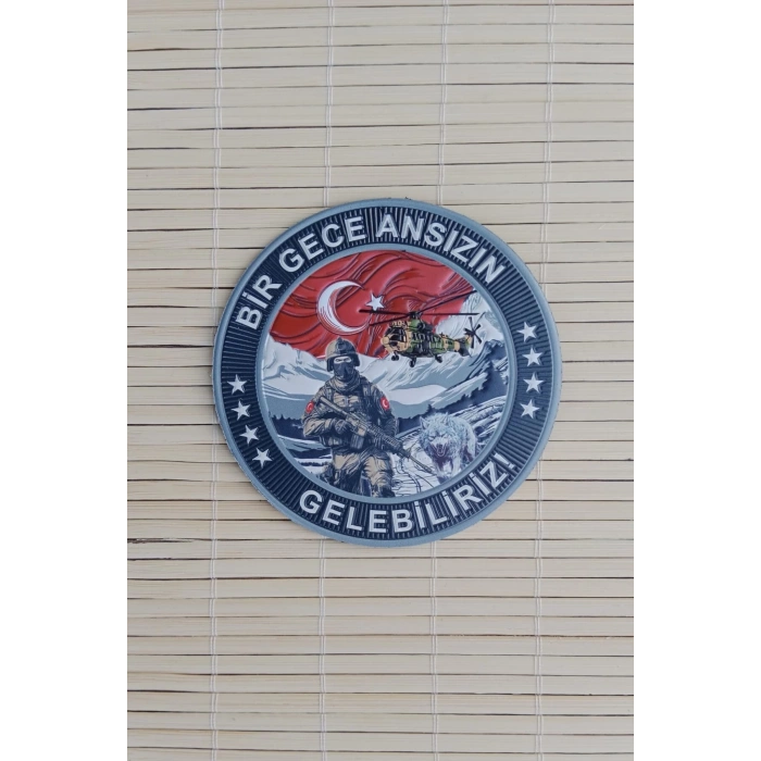 bir gece ansizin gelebiliriz 3d tpu termoplastik silikon kabartma nakis islemeli arma pec patch